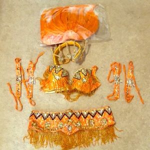 Samba Carnival Costume Orange Size 34D